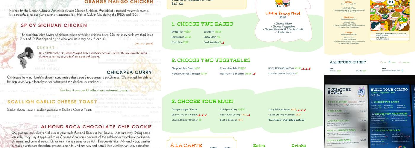 Jade Rabbit Menu