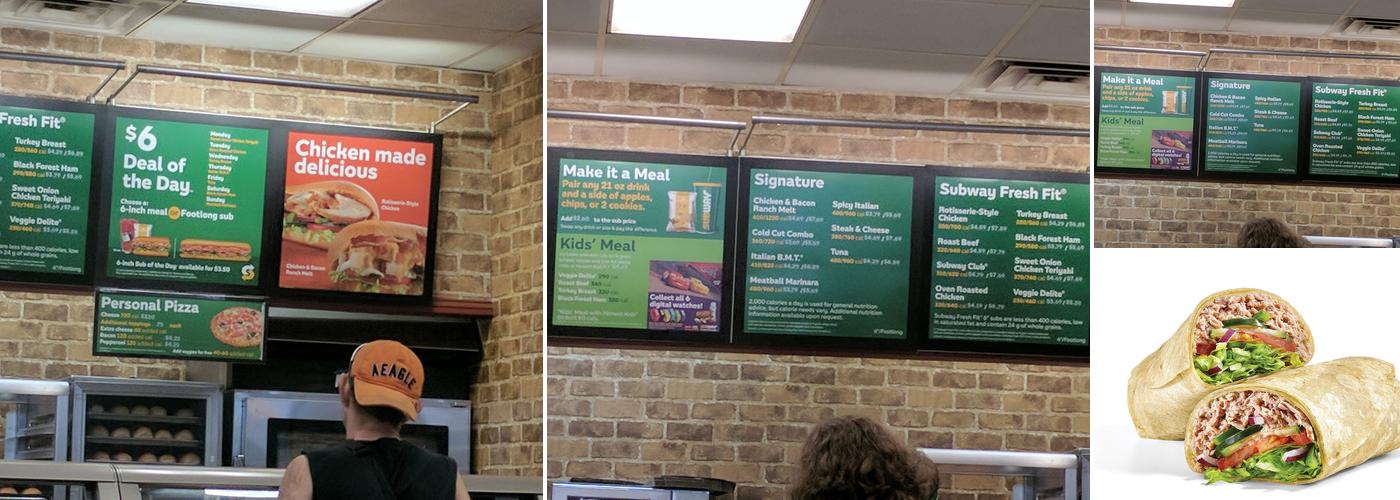 Subway Menu