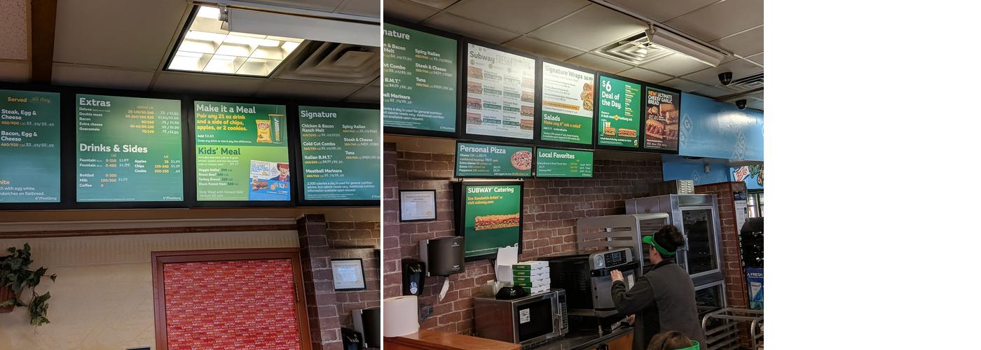 Subway Menu