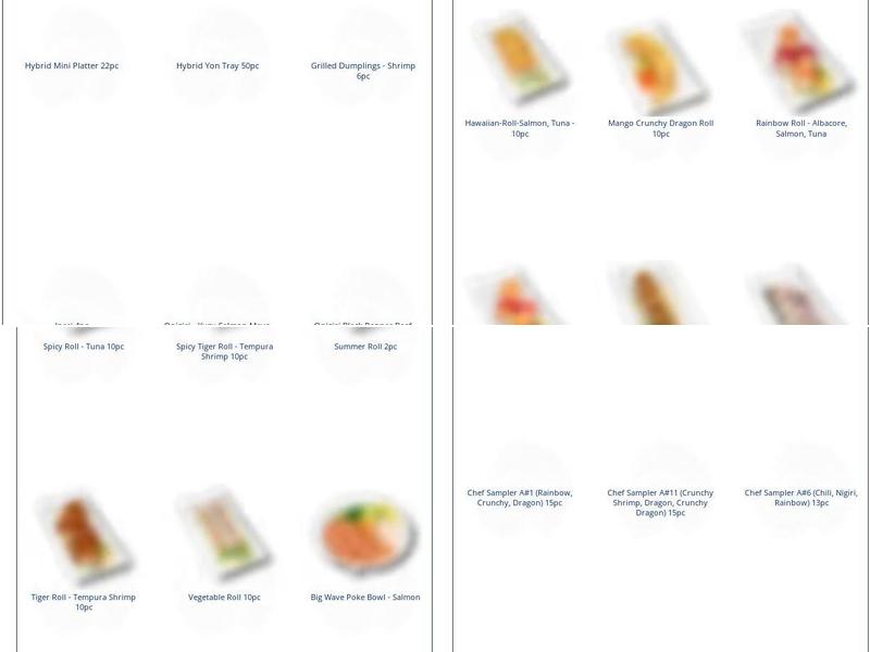 ZENSHI Handcrafted Sushi Menu