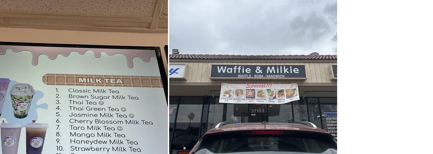 Waffie&Milkie #2 Menu