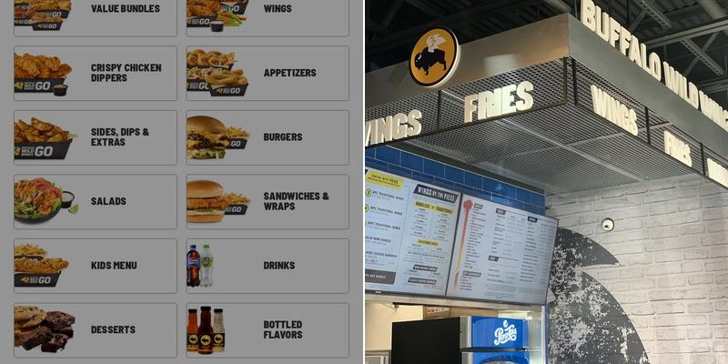 Buffalo Wild Wings 'GO' Menu