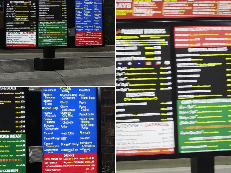 Cook Out Menu