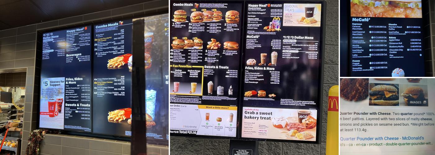 McDonald's Menu