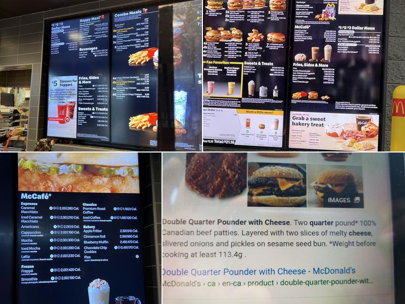 McDonald's Menu