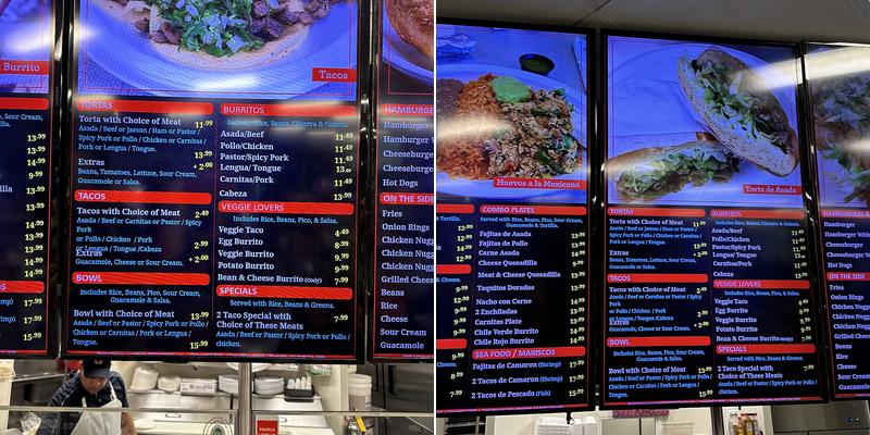 Salsa Menu