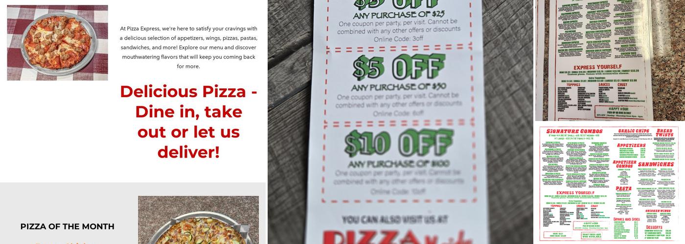 Pizza Express Rocklin Menu