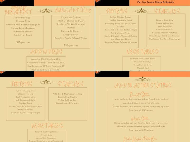 Eventful Memories, LLC Menu