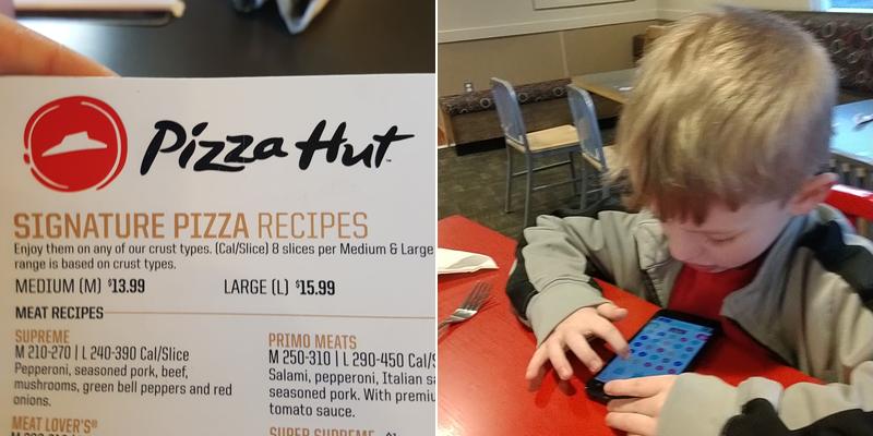 Pizza Hut Menu
