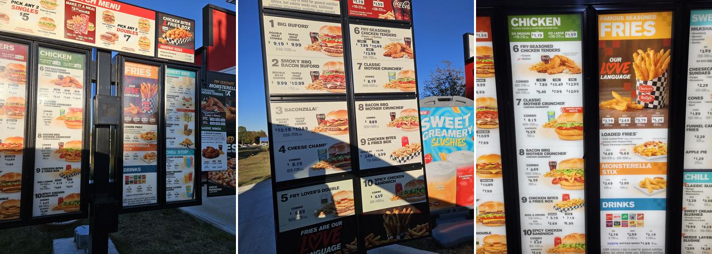 Checkers Menu