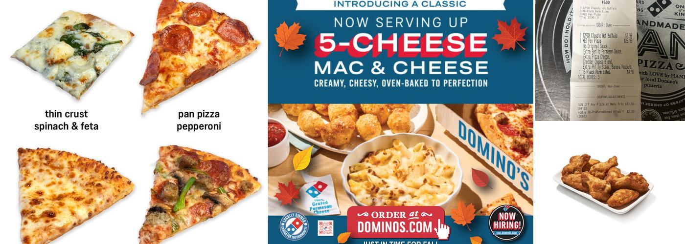 Domino's Pizza Menu
