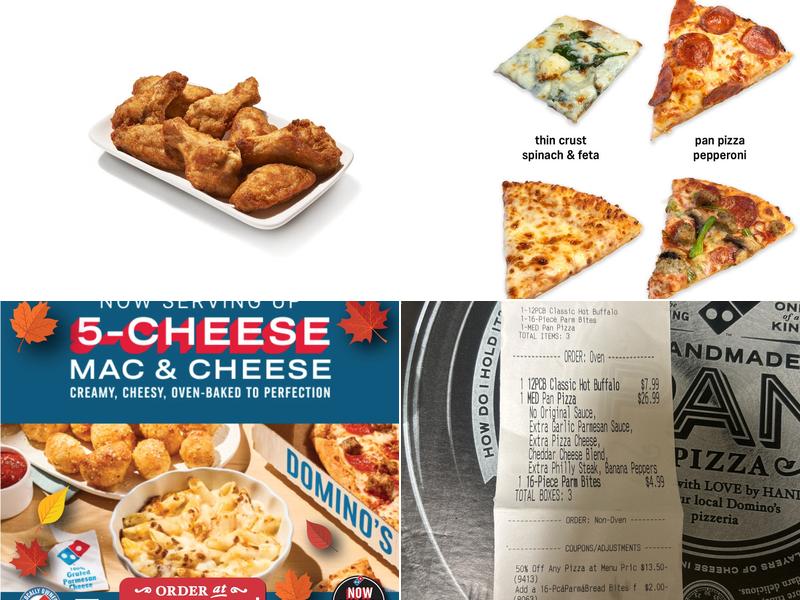 Domino's Pizza Menu