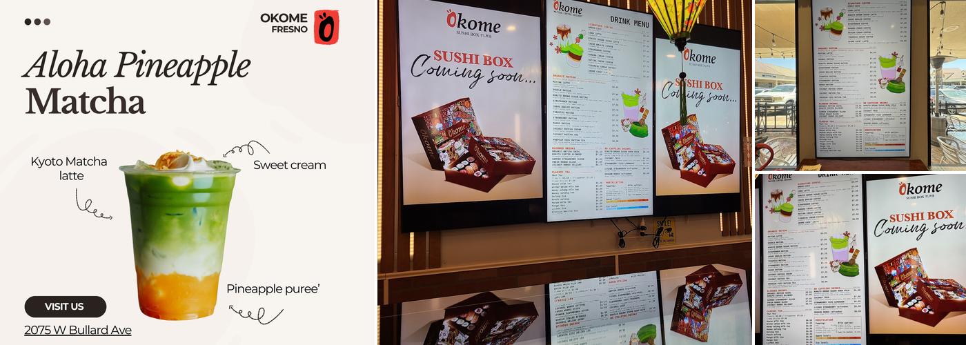 OKOME すし Menu