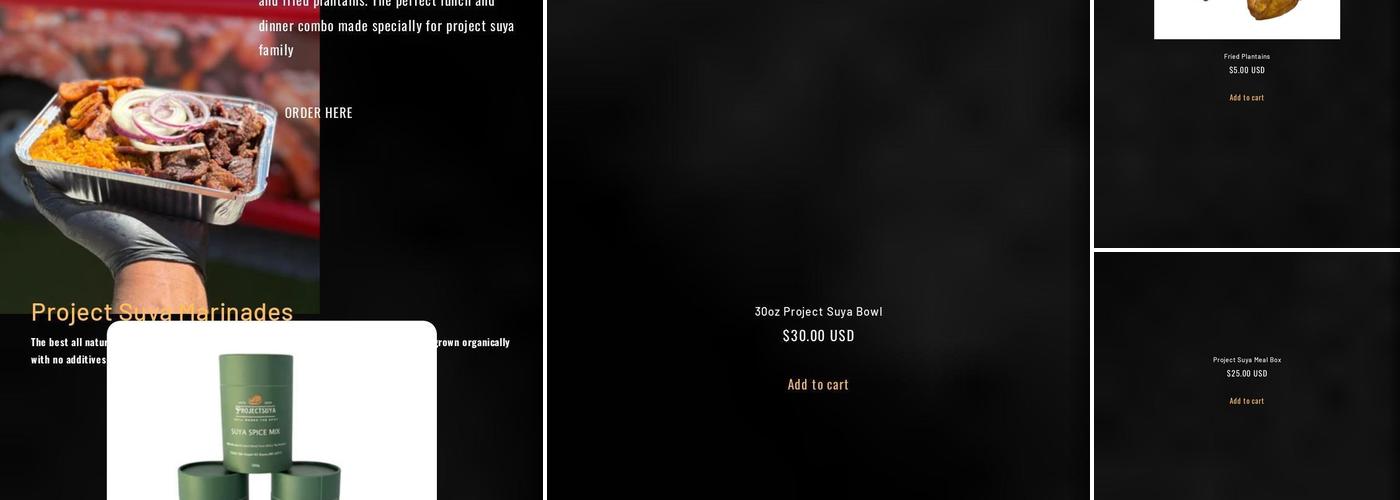 Project Suya ( Silver Spring) Menu