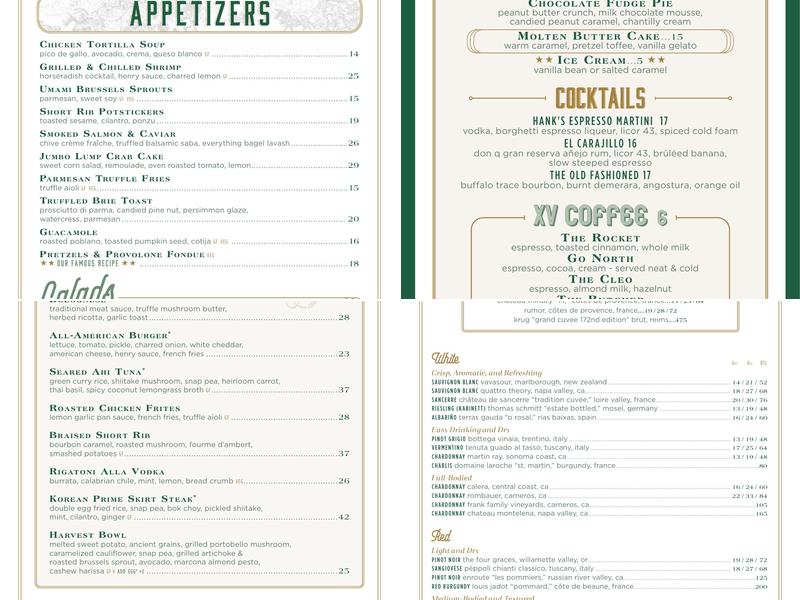 The Henry Menu