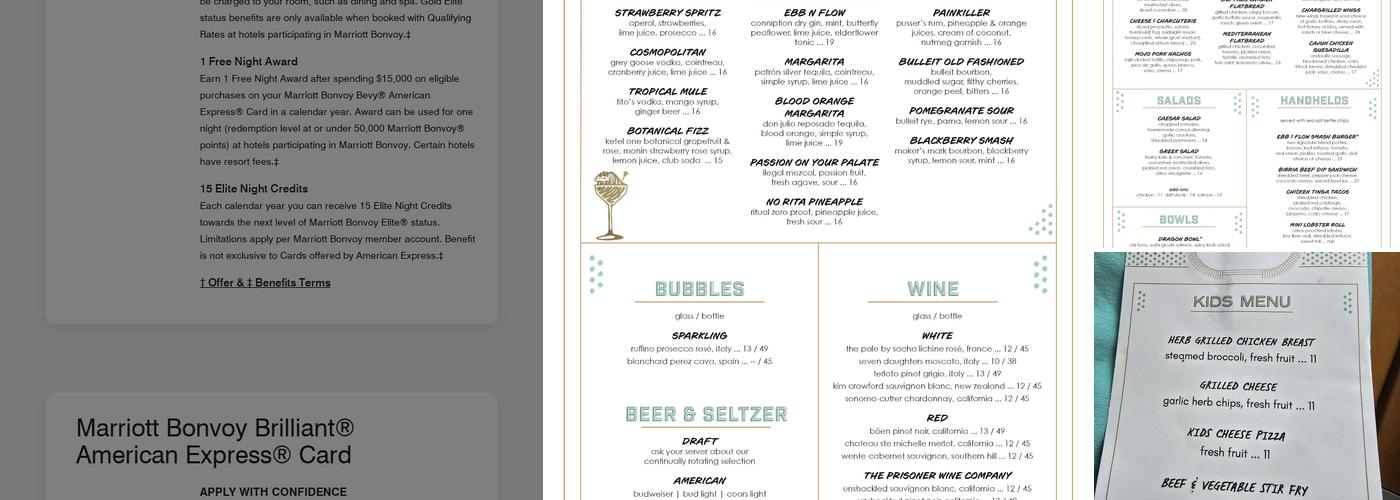 Ebb & Flow Menu