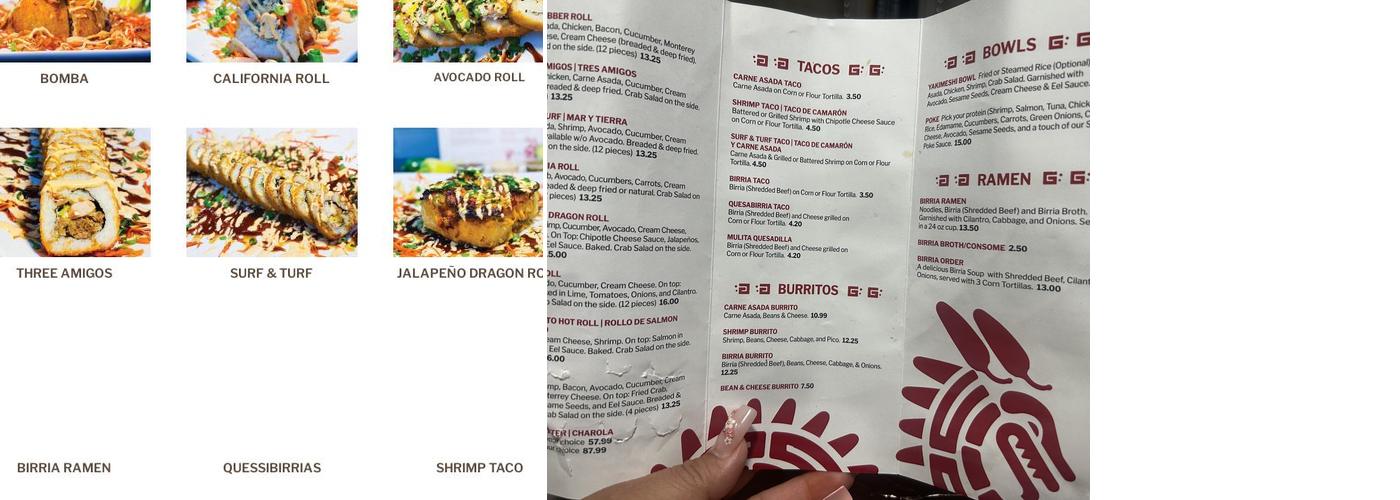 Jalapeño dragon Menu