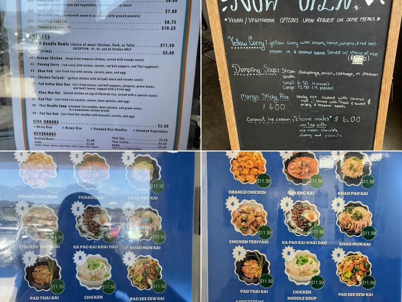 Baan Baan Thai Express Menu