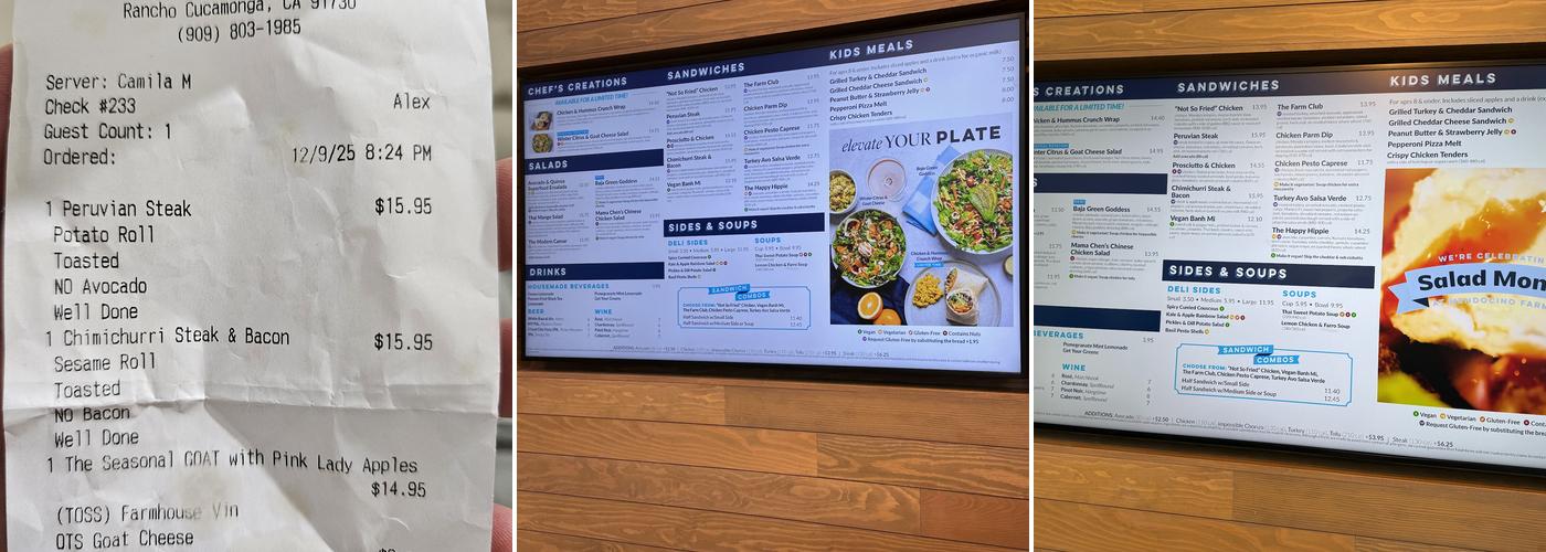 Mendocino Farms Menu