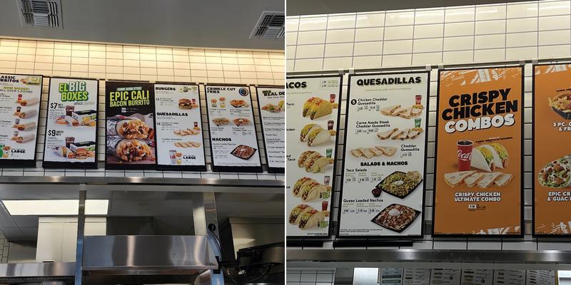 Del Taco Menu