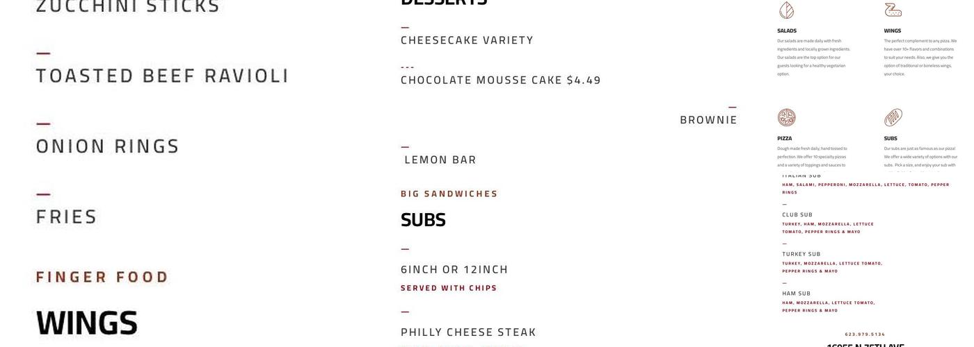 AZ Pizza Co. Peoria Menu