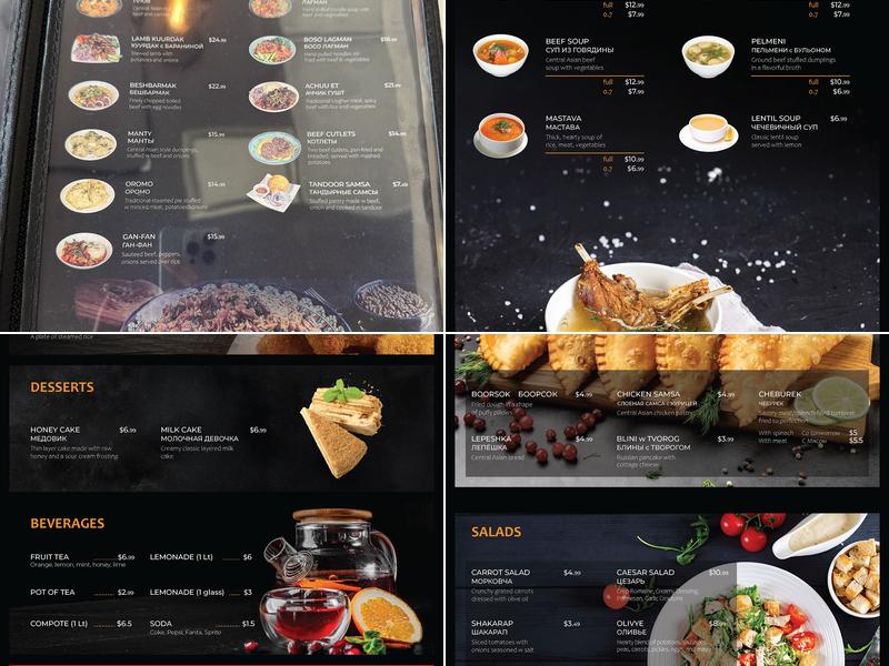 Arzan Cafe Menu
