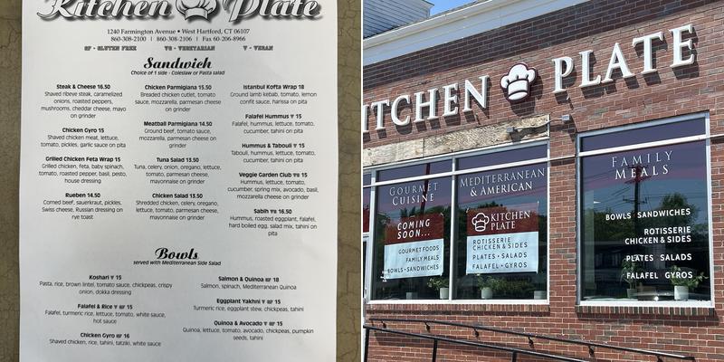 Kitchen Plate Menu