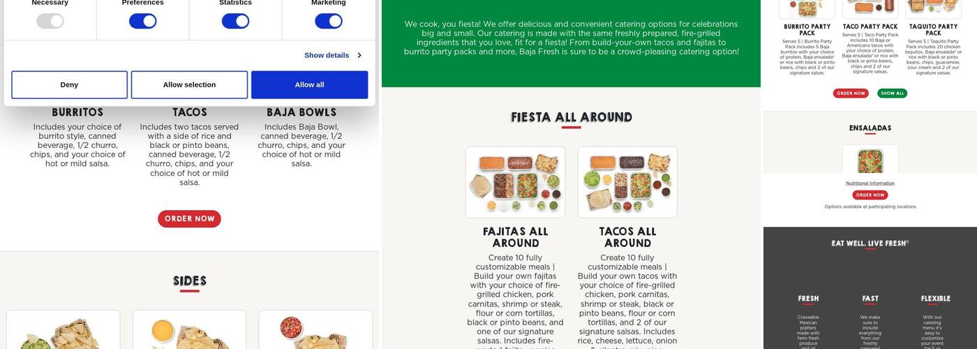 Baja Fresh Menu