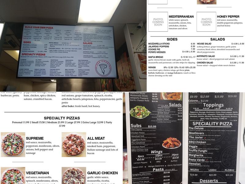 Pizza Cousins Menu