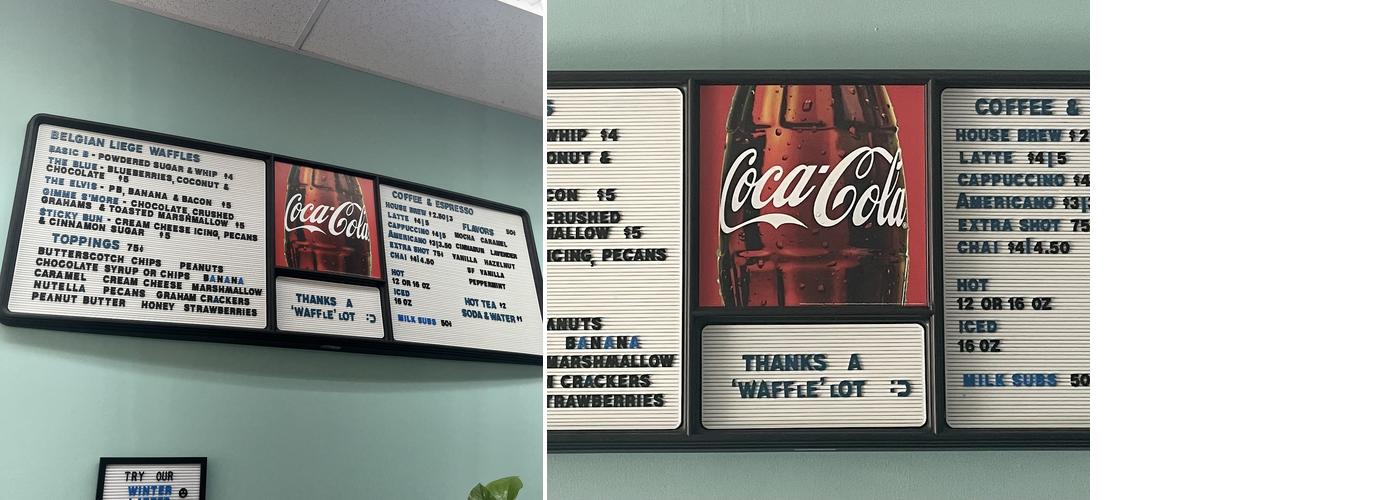 Wicked Waffle Co. Menu