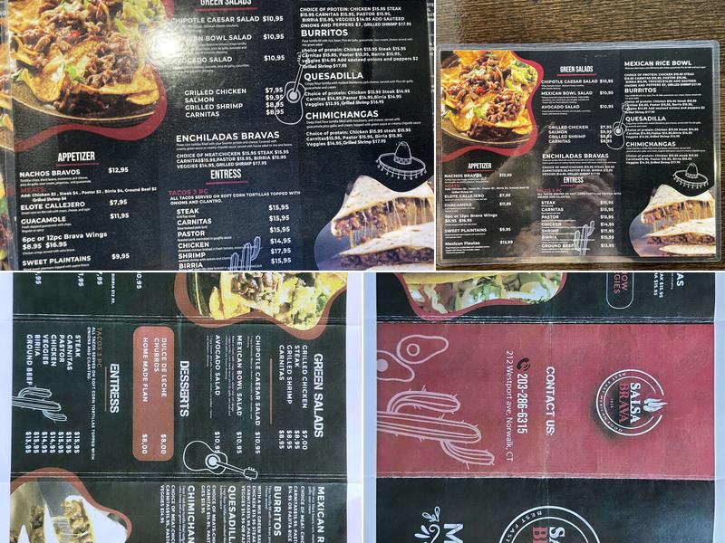Salsa Brava Menu