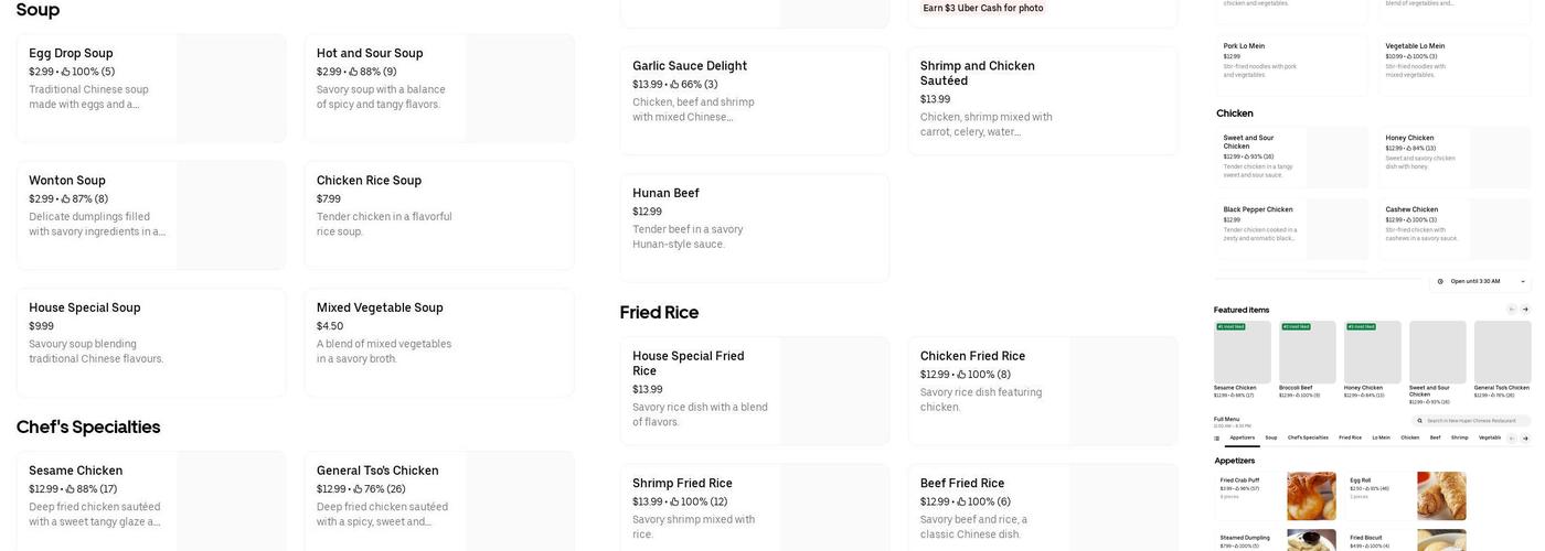 Tango Mango Longview Menu