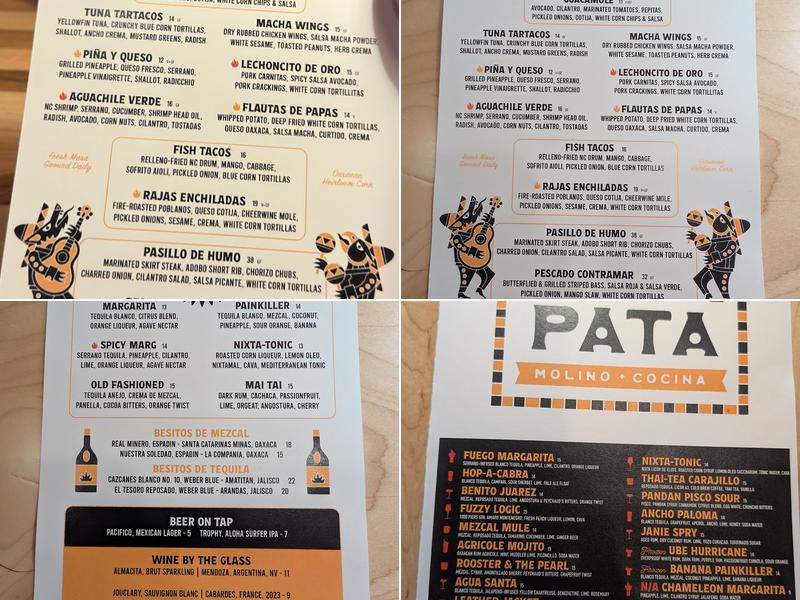 Mala Pata Molino + Cocina Menu