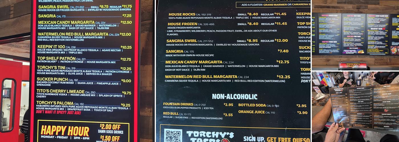 Torchy's Tacos Menu