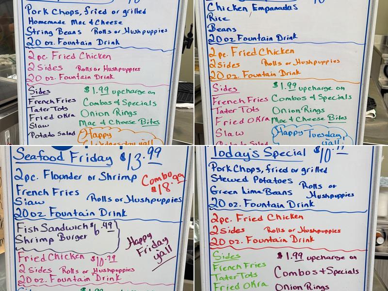 Midway Mart Menu
