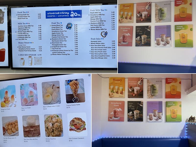Ding Tea Rialto Menu