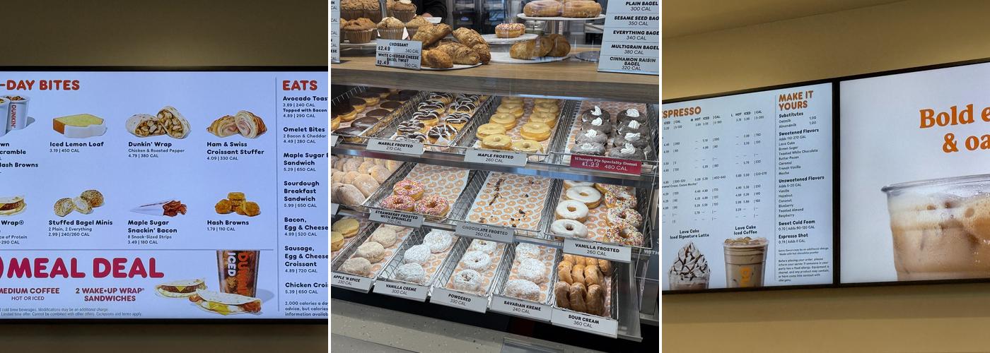 Dunkin Menu