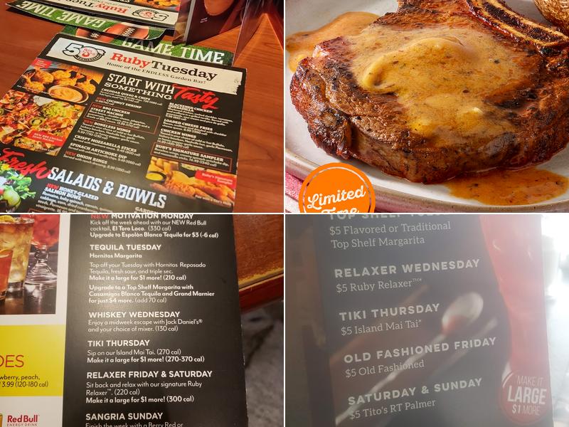 Ruby Tuesday Menu
