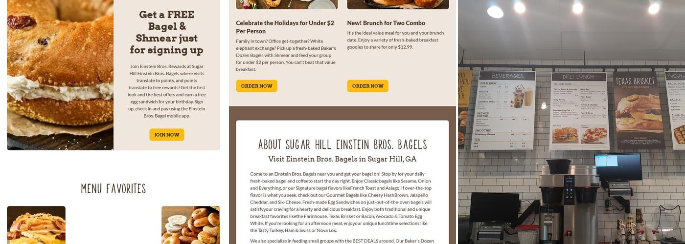 Einstein Bros. Bagels Menu