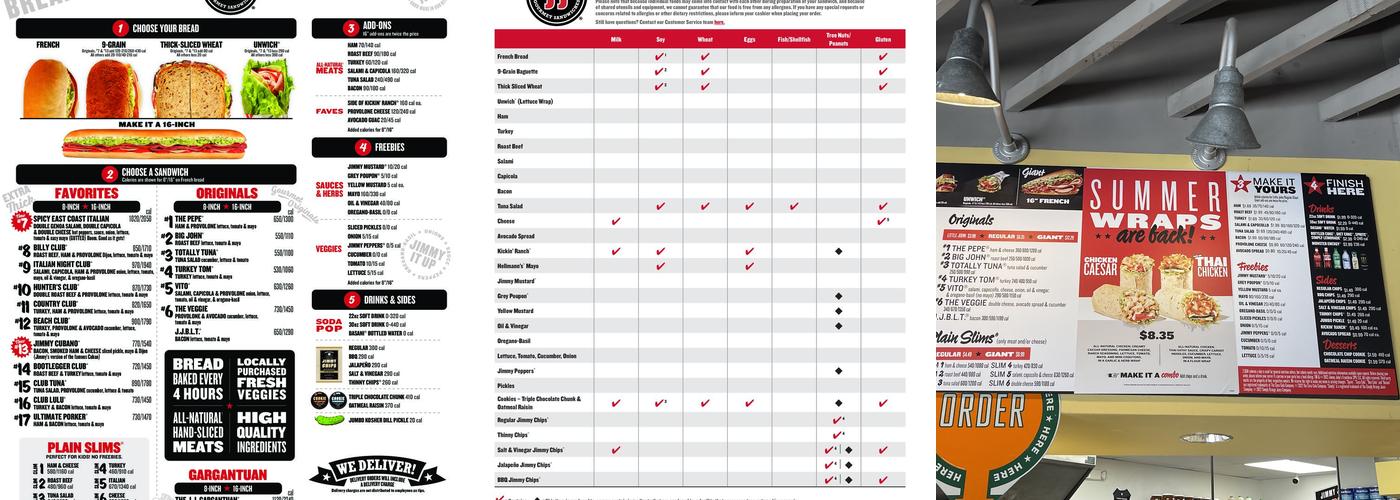 Jimmy John's Menu