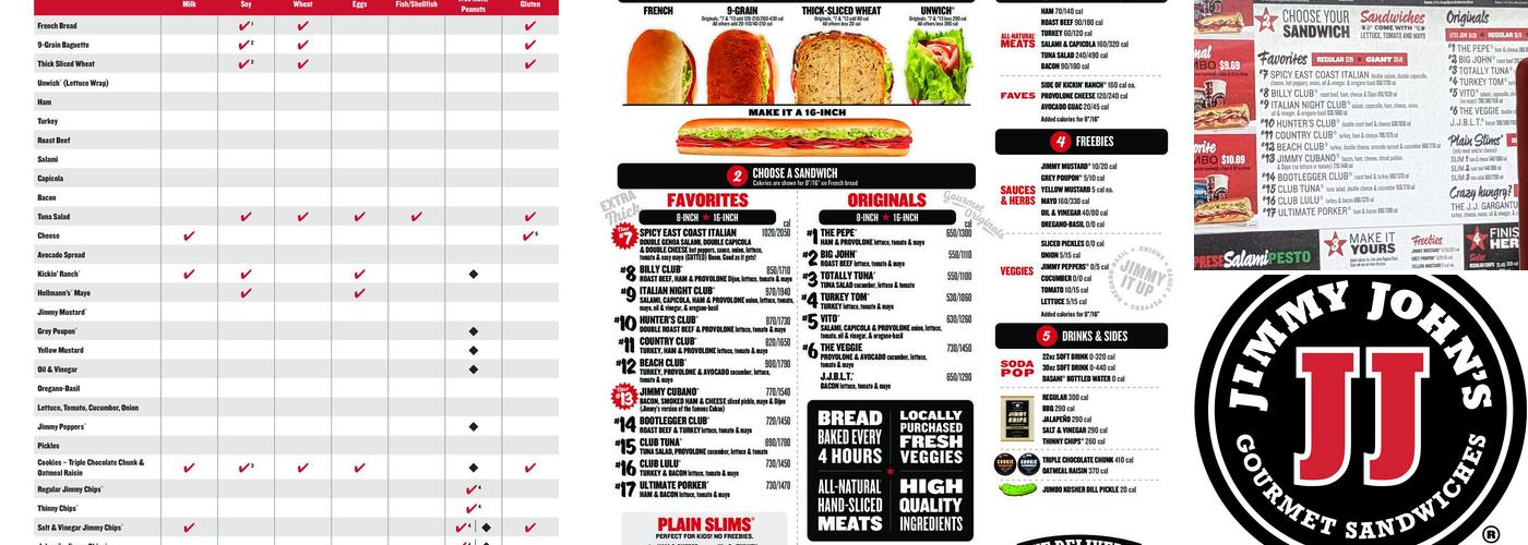 Jimmy John's Menu