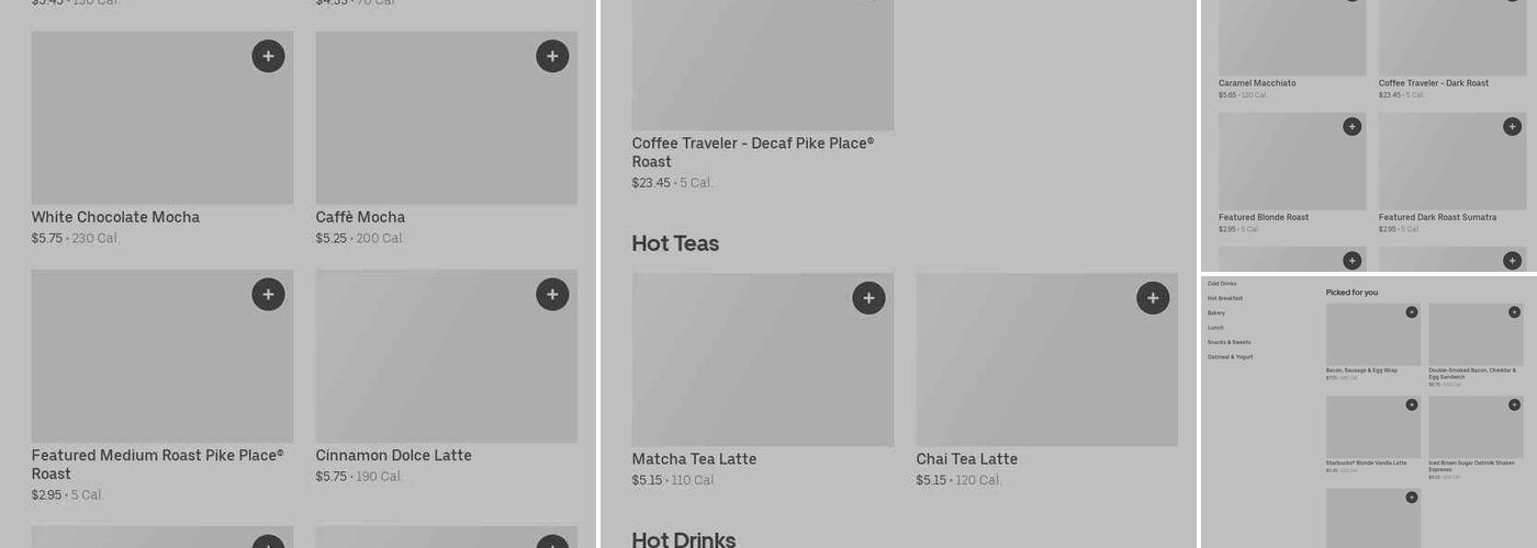 Starbucks Menu