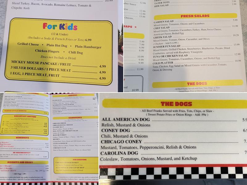 Summit Diner Menu