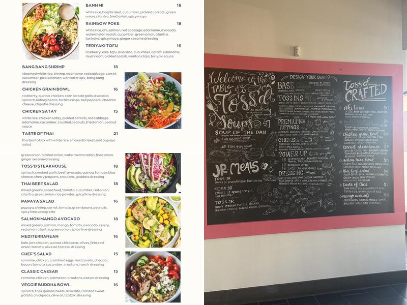 toss’d Menu