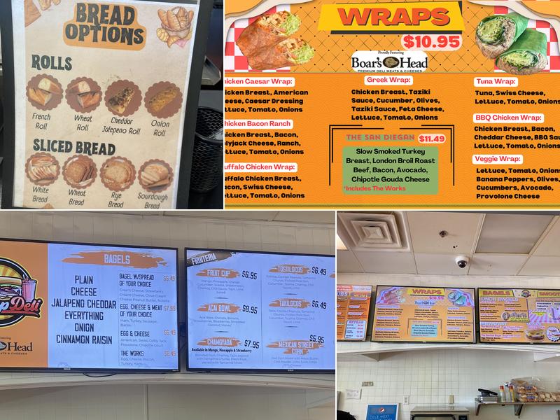 Pitstop Deli Menu