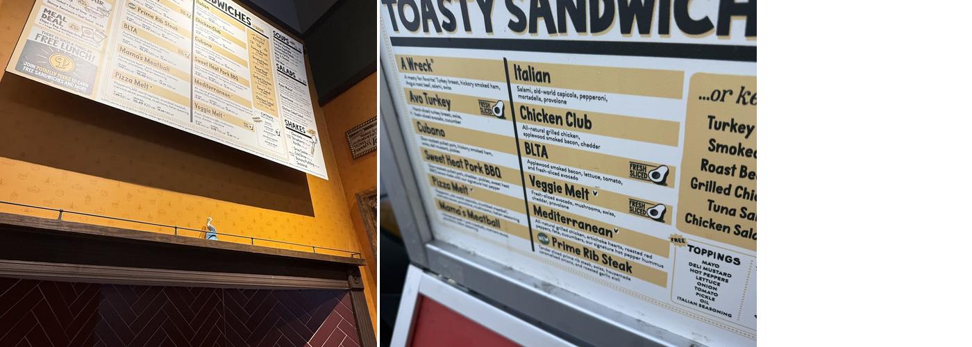 Potbelly Menu