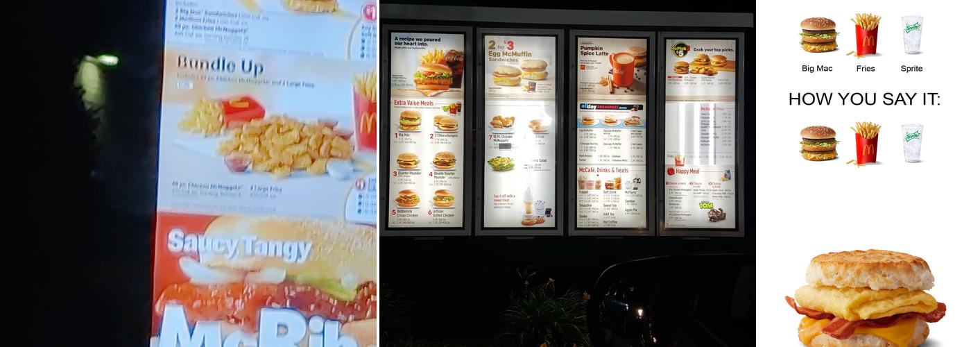 McDonald's Menu