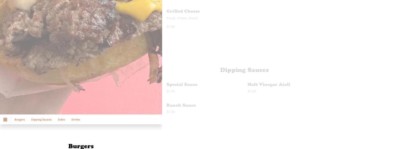 Proudly Serving Menu