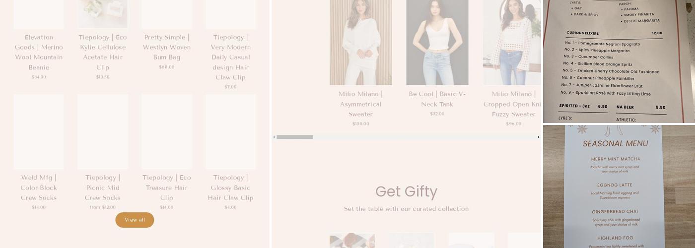 Juniper Goods Menu