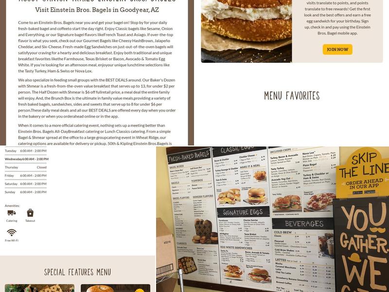Einstein Bros. Bagels Menu